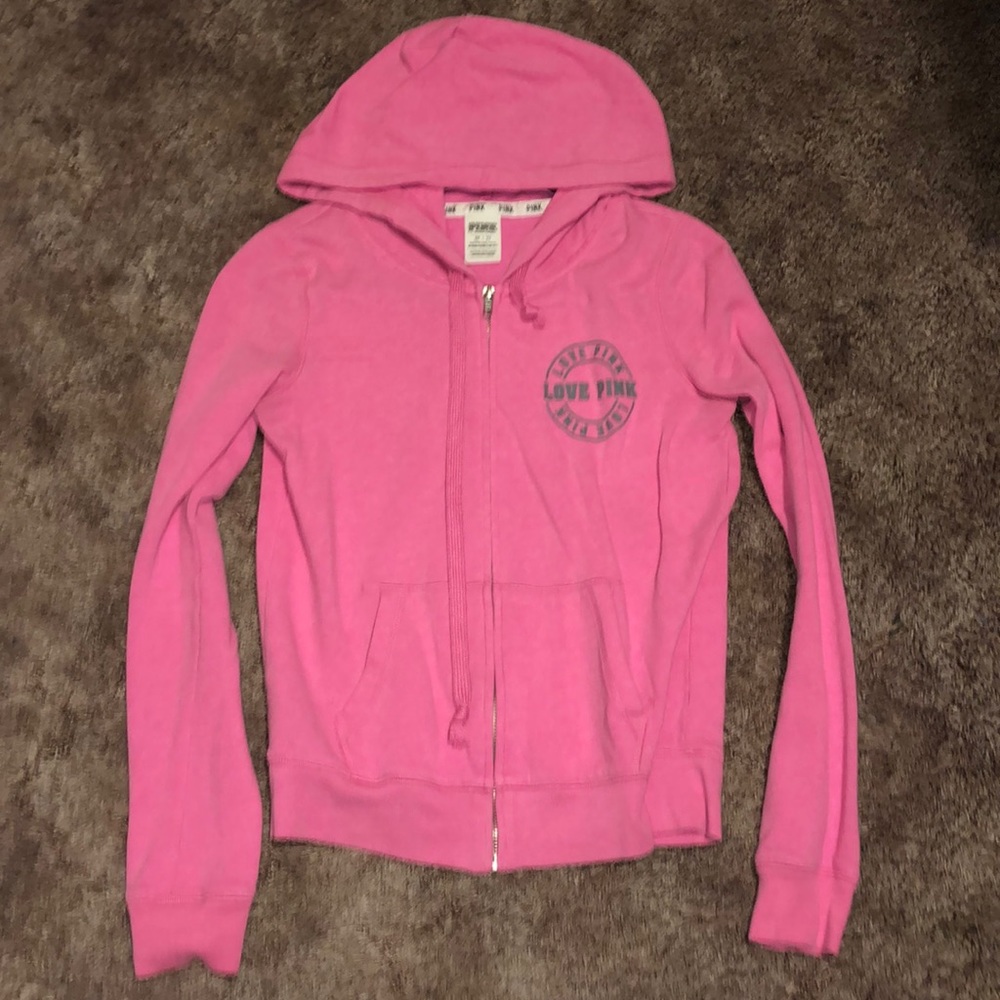Pink zip up